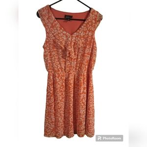 ALYX orange peach summer dress size 10